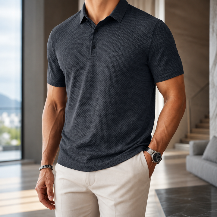 Mercer Textured Knit Polo