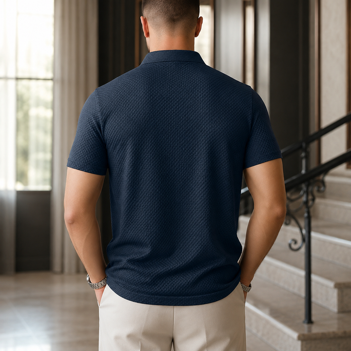 Mercer Textured Knit Polo