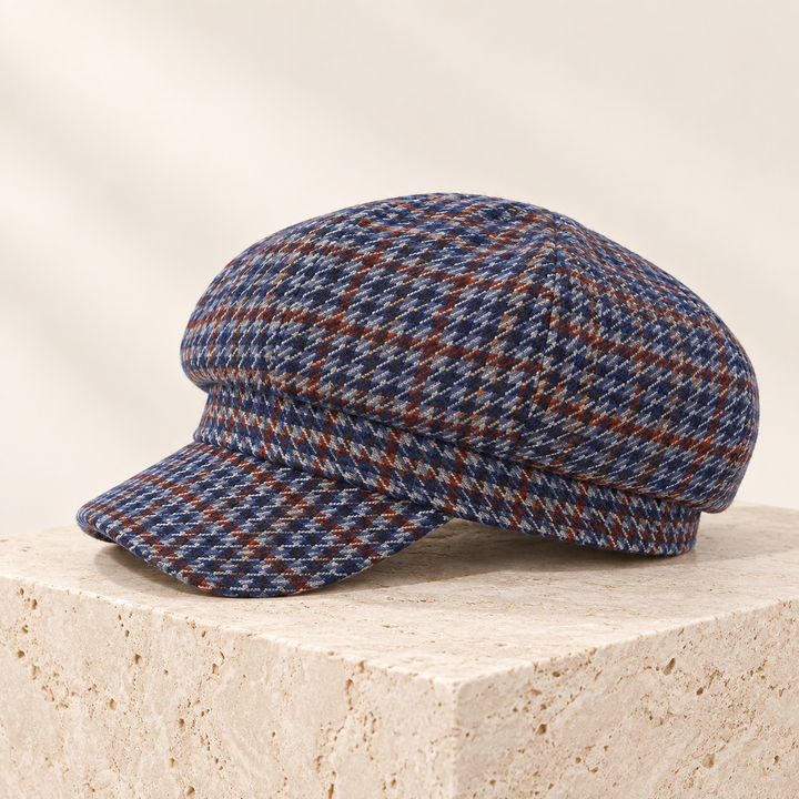 Mirelle Plaid Knit Beret