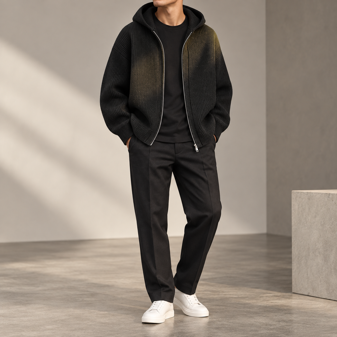 Northmere Ribbed Hood Cardigan