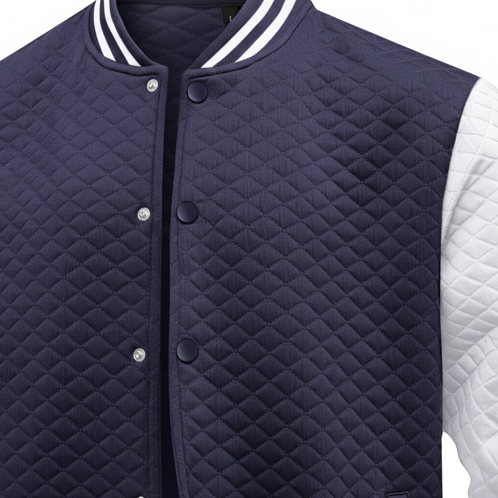 Virello Waffle Knit Bomber Jacket