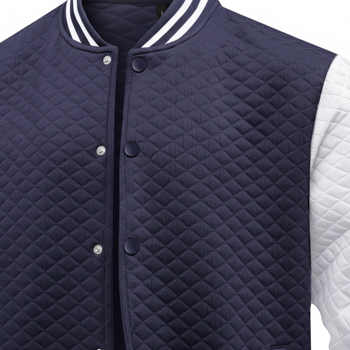 Virello Waffle Knit Bomber Jacket