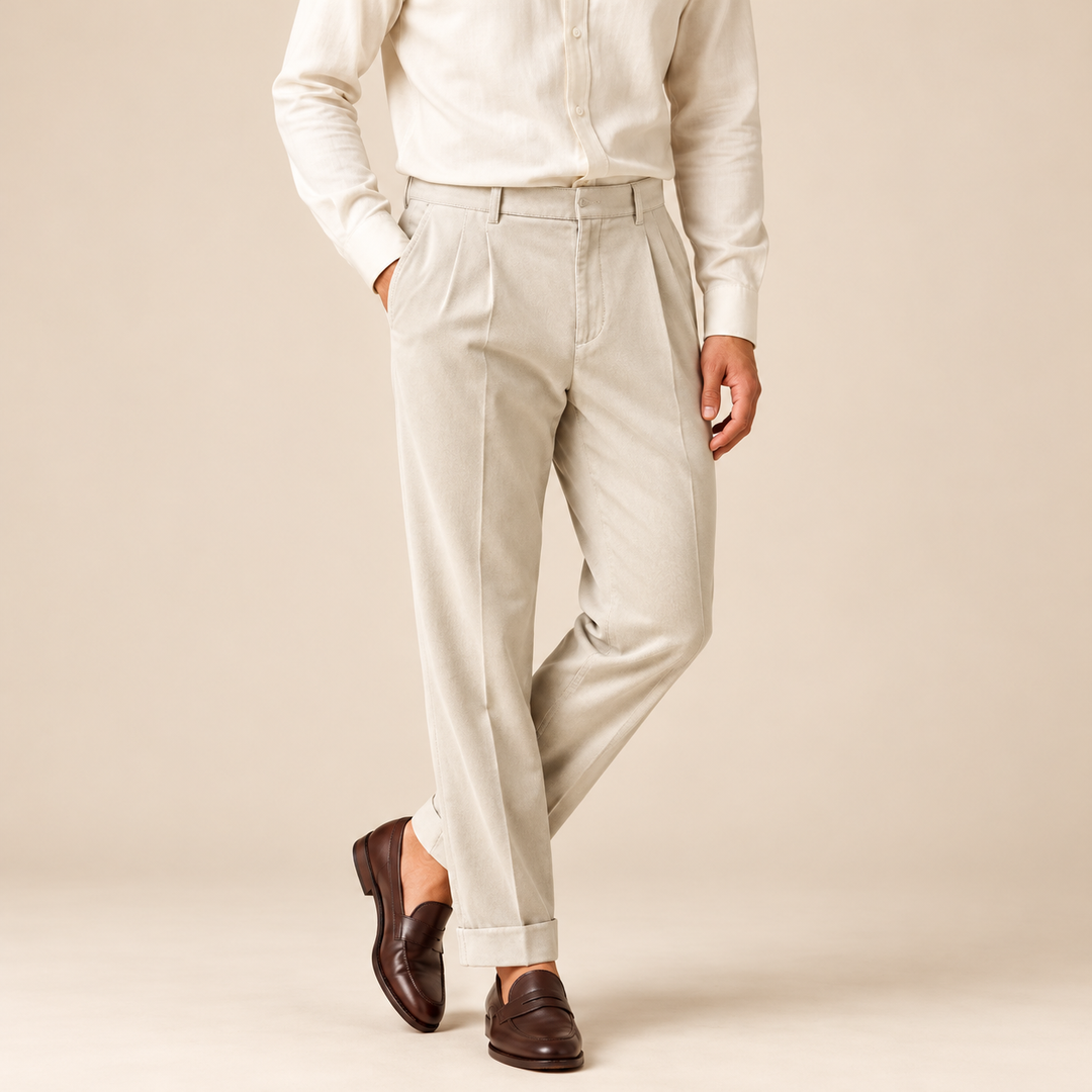 Rathborne Velvet Pleated Trousers
