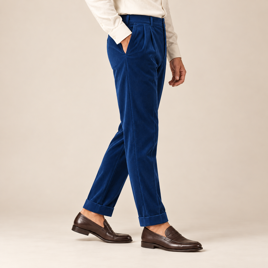 Rathborne Velvet Pleated Trousers