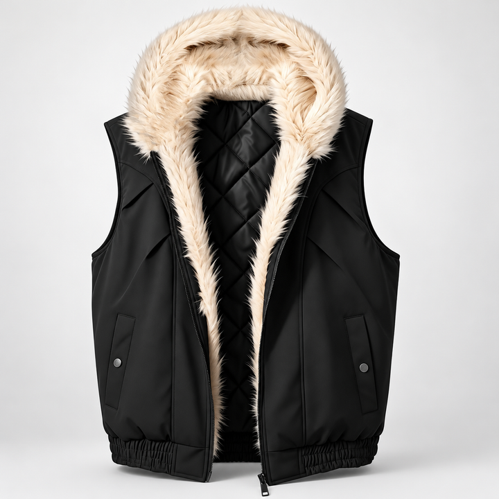 Ravencroft Faux Fur Hood Vest