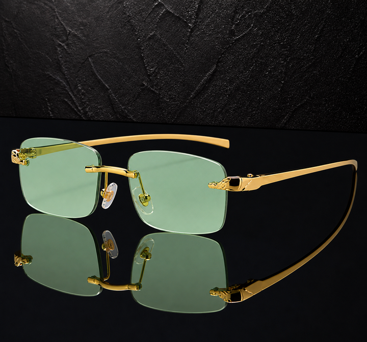 Rimless Square Sunglasses | Lightweight Minimalist Style