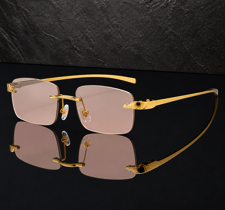 Rimless Square Sunglasses | Lightweight Minimalist Style