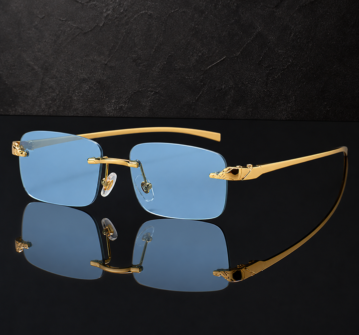 Rimless Square Sunglasses | Lightweight Minimalist Style