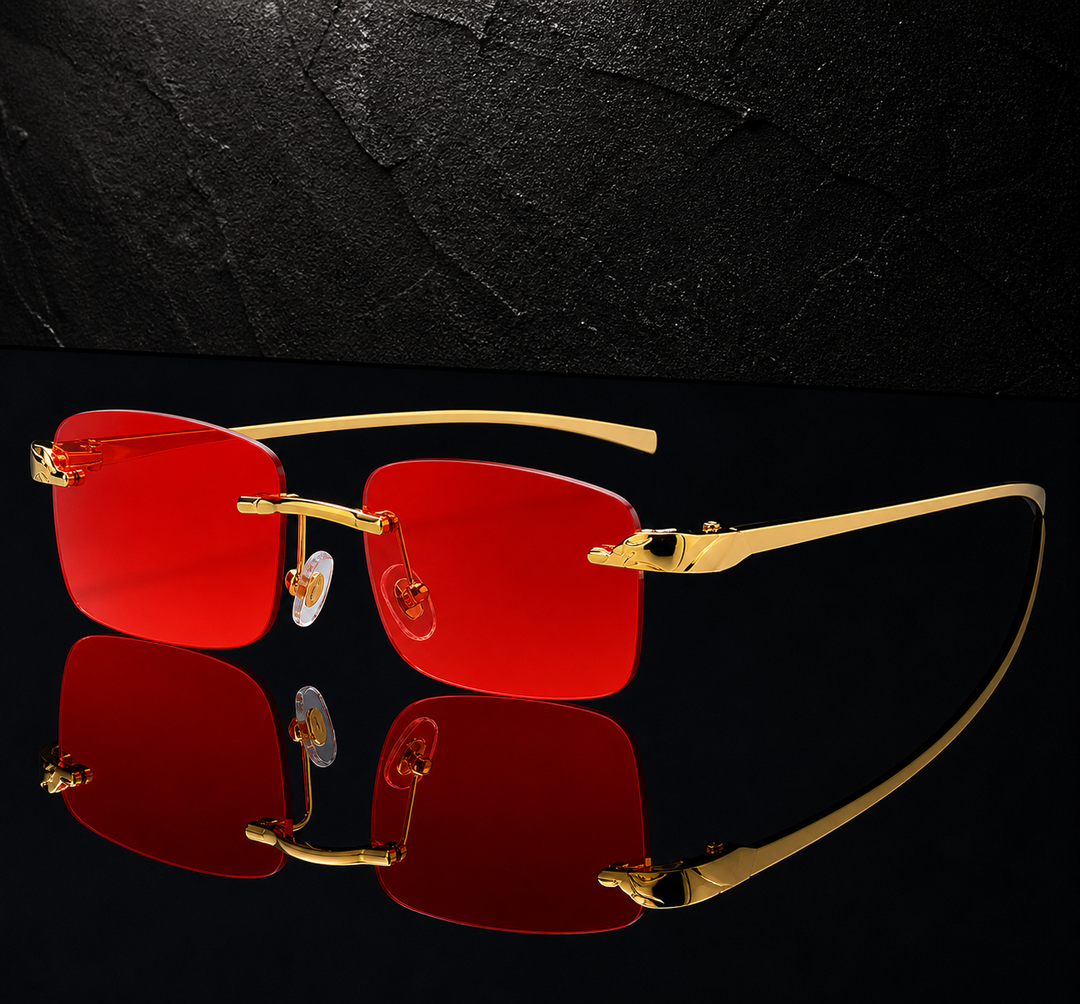 Rimless Square Sunglasses | Lightweight Minimalist Style