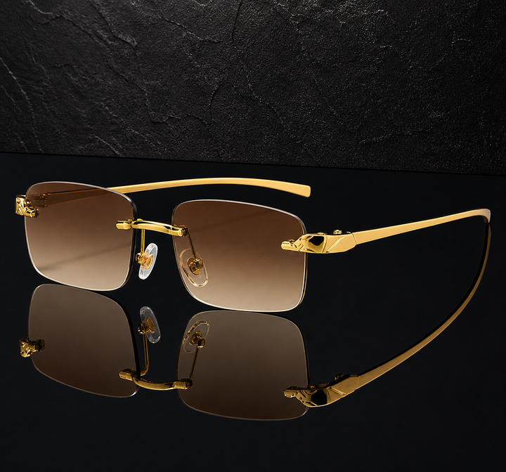 Rimless Square Sunglasses | Lightweight Minimalist Style