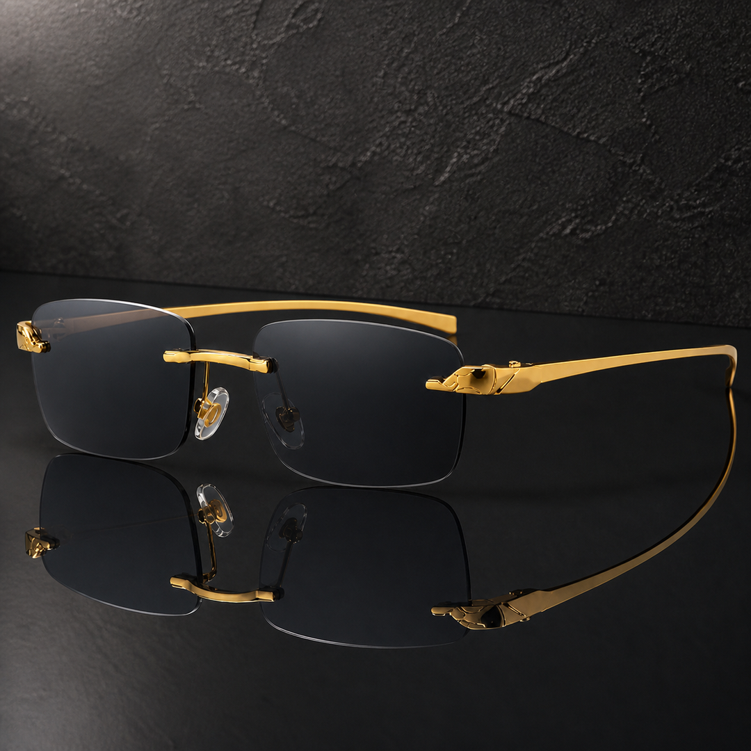Rimless Square Sunglasses | Lightweight Minimalist Style