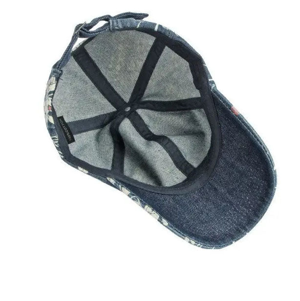 Roselle Floral Denim Cap