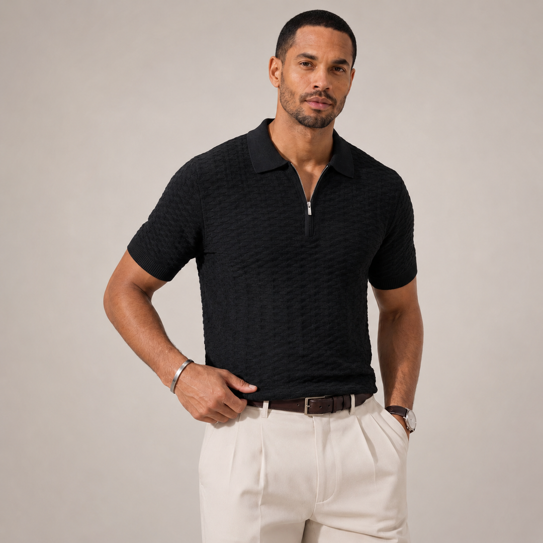 Santoro Waffle Knit Polo