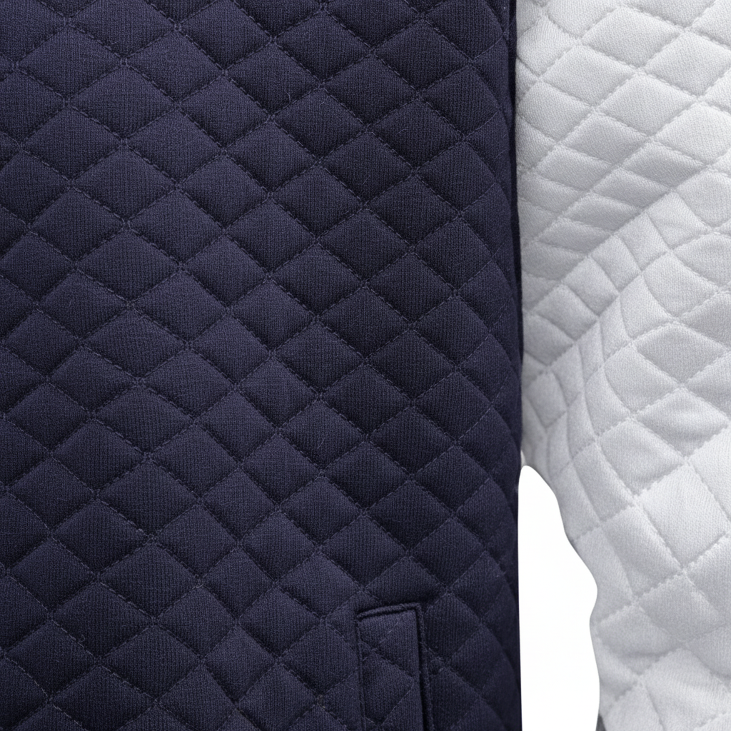 Virello Waffle Knit Bomber Jacket