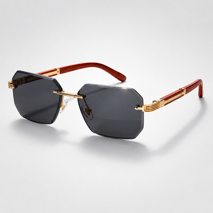 Mercer rimless verge sunglasses with polygon metal frame