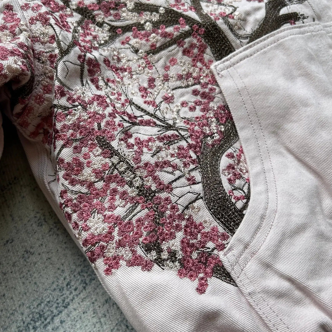 Unisex Cotton Blend Zip-Up Hoodie | Bold Blossom Streetwear Style 4