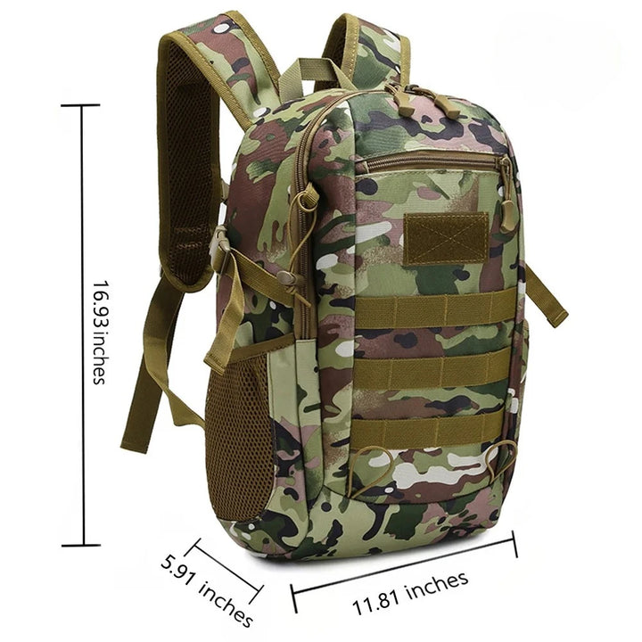 Unisex Oxford Mini Tactical Backpack | Lightweight Waterproof Outdoor Essential 6