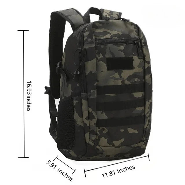 Unisex Oxford Mini Tactical Backpack | Lightweight Waterproof Outdoor Essential 7