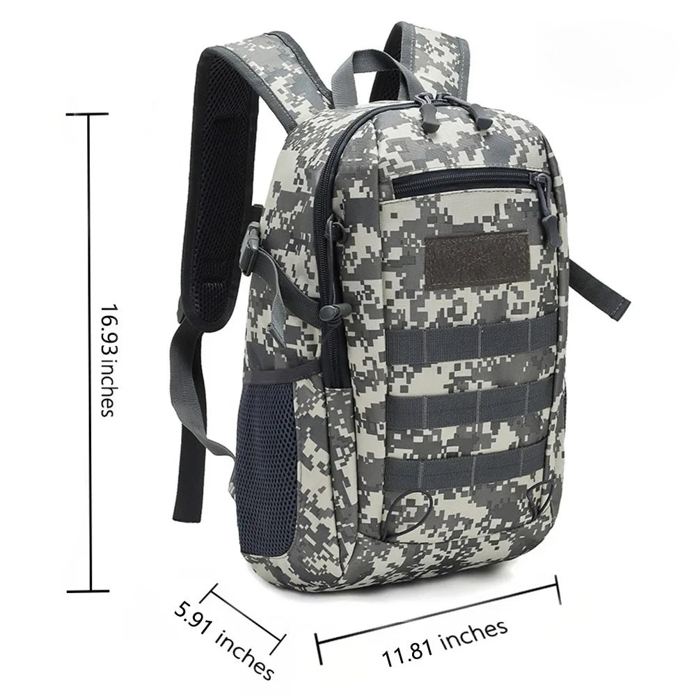 Unisex Oxford Mini Tactical Backpack | Lightweight Waterproof Outdoor Essential 9