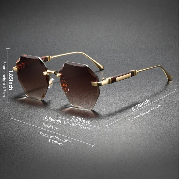 Unisex Rimless Sunglasses | Lightweight Modern Outdoor Style