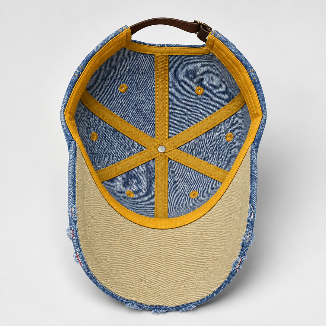 Verona Floral Cotton Denim Cap