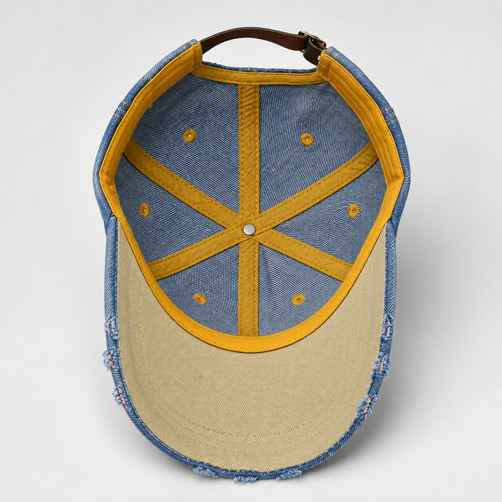 Verona Floral Cotton Denim Cap