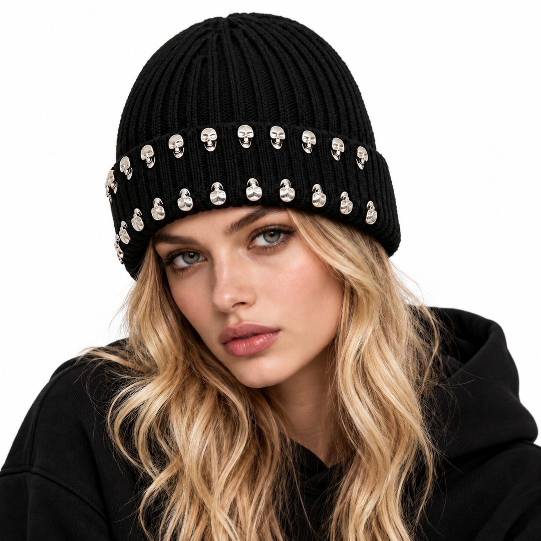 Vexford Skull Stud Beanie