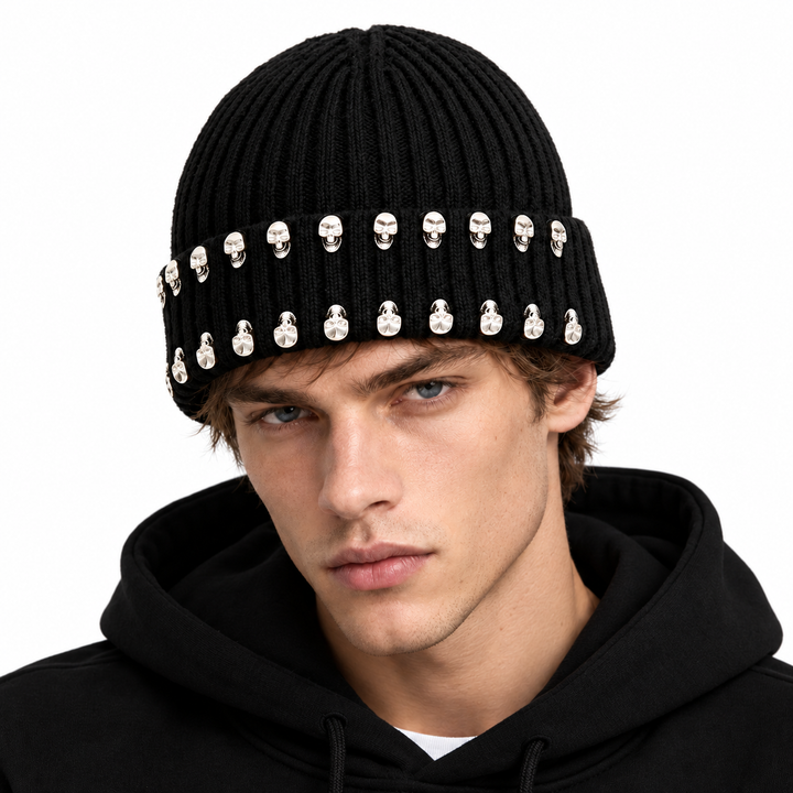 Vexford Skull Stud Beanie