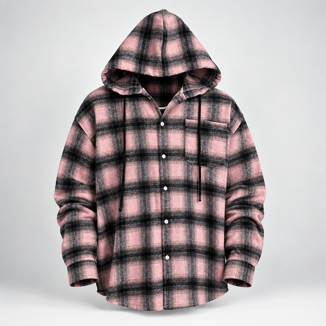 Westmere Plaid Hooded Overshirt