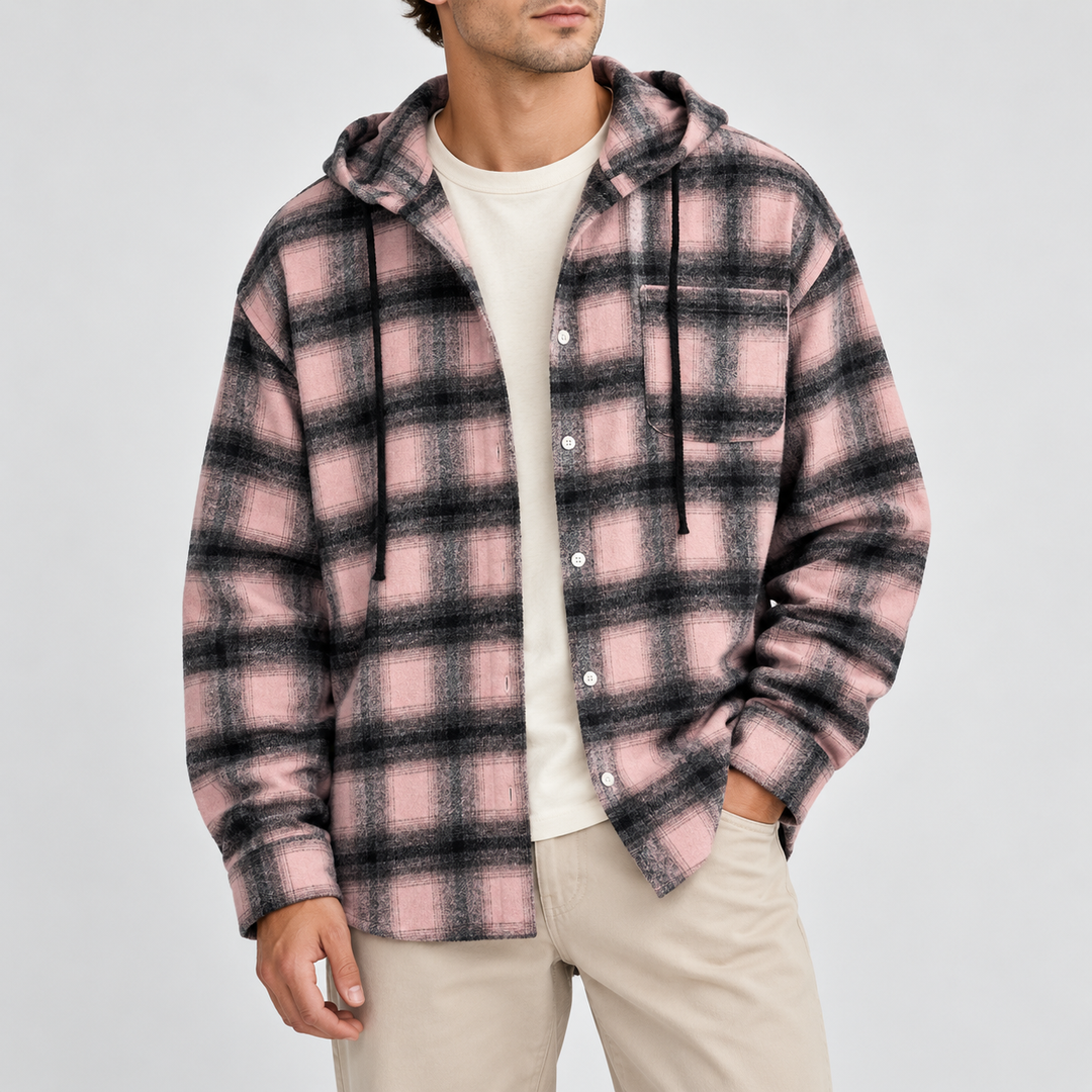 Westmere Plaid Hooded Overshirt