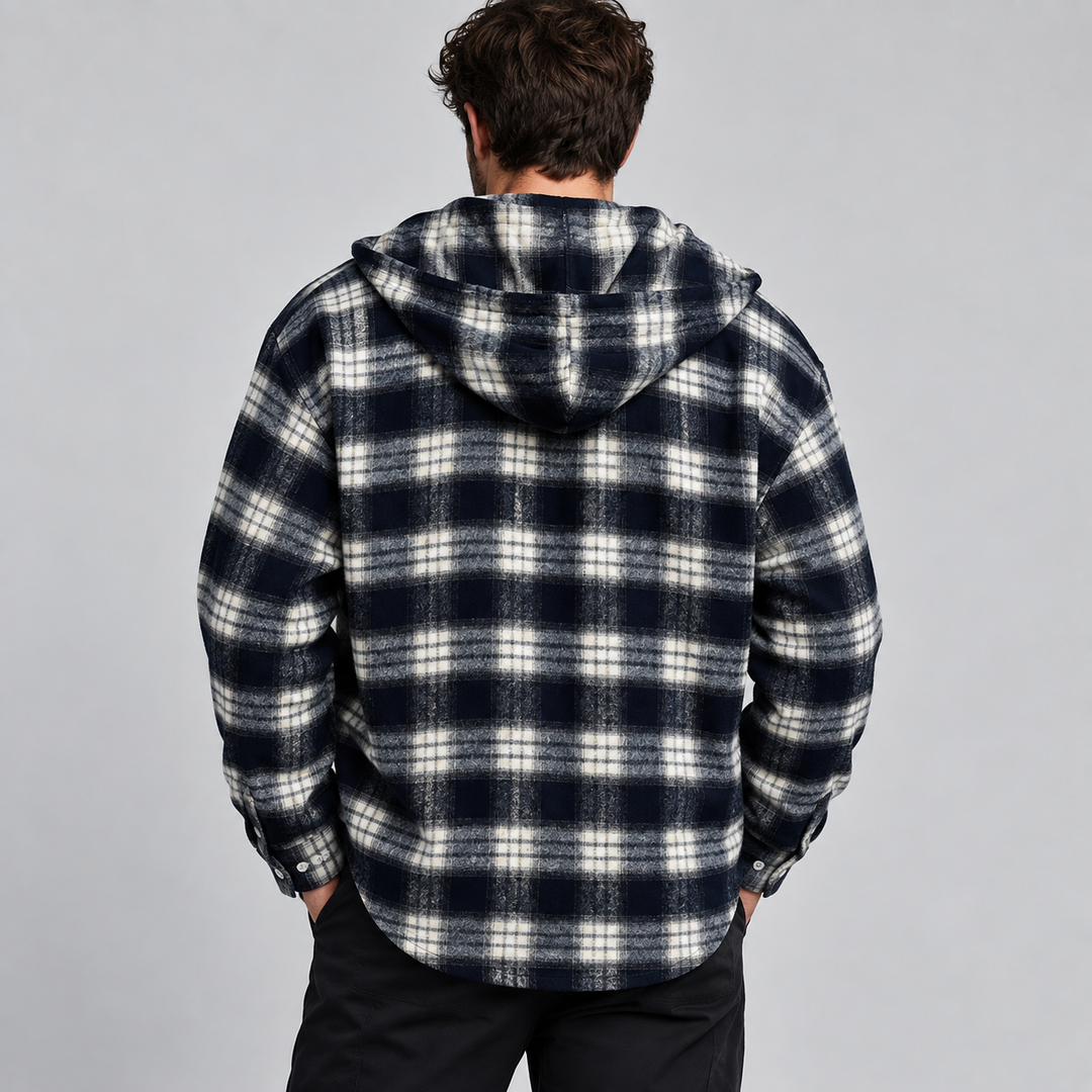 Westmere Plaid Hooded Overshirt