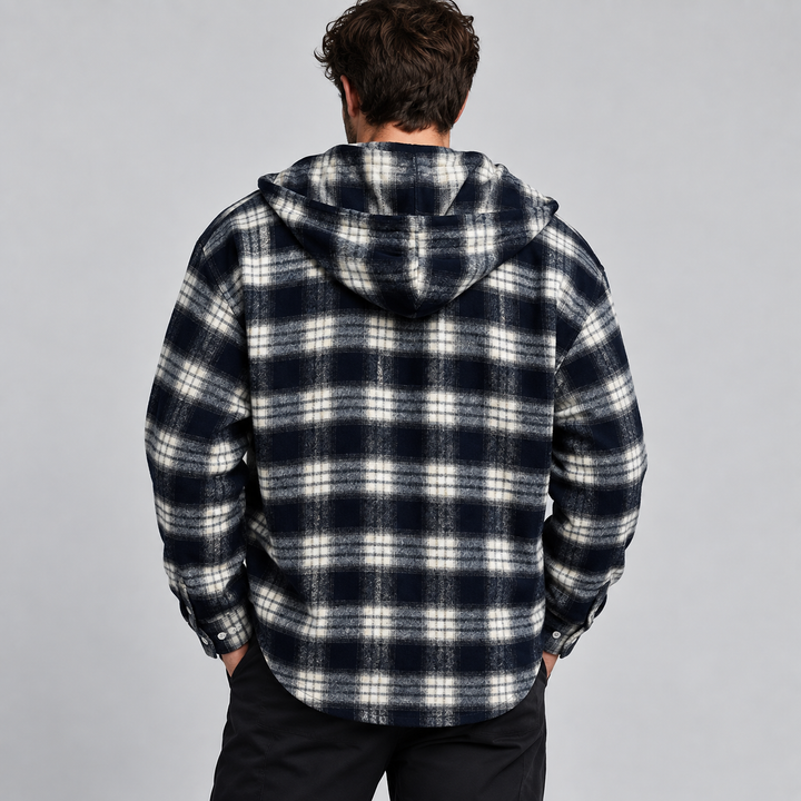 Westmere Plaid Hooded Overshirt
