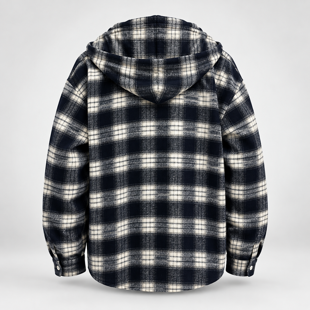 Westmere Plaid Hooded Overshirt