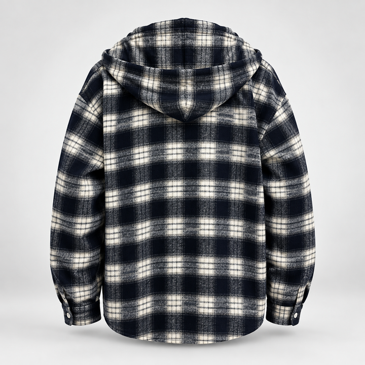 Westmere Plaid Hooded Overshirt