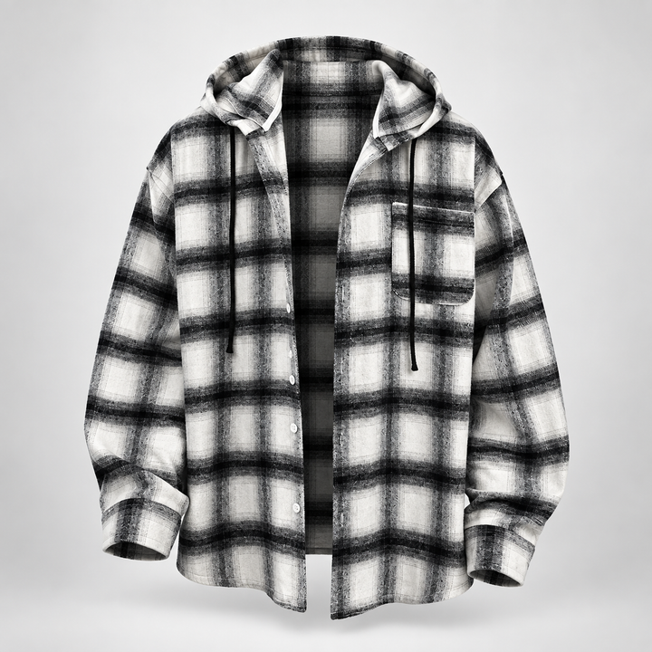 Westmere Plaid Hooded Overshirt
