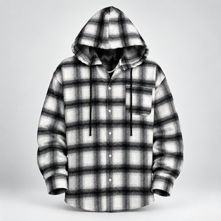 Westmere Plaid Hooded Overshirt