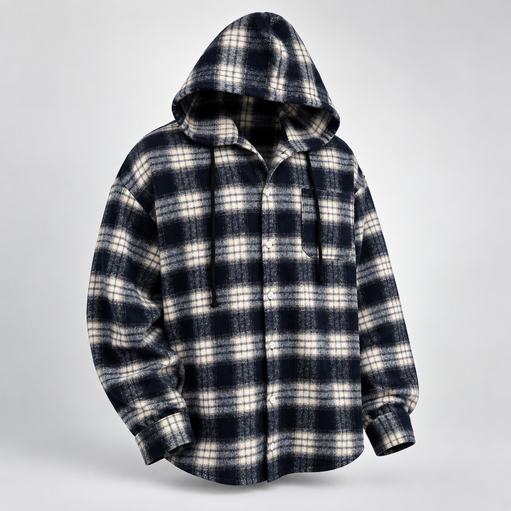 Westmere Plaid Hooded Overshirt