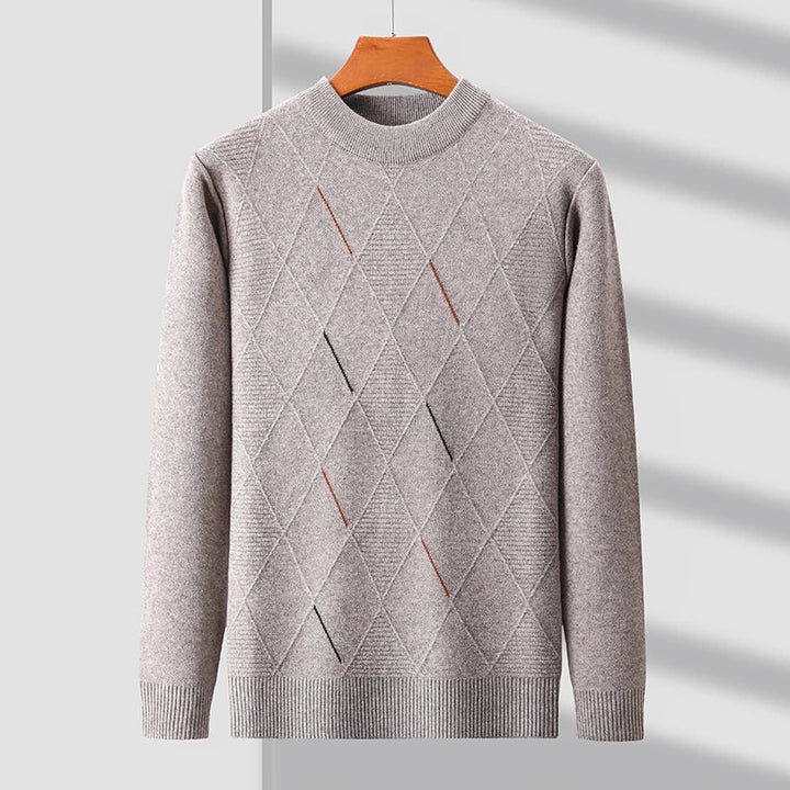 Women's 100% Merino Wool Sweater | Ultra Soft Diamond-Knit Comfort 1