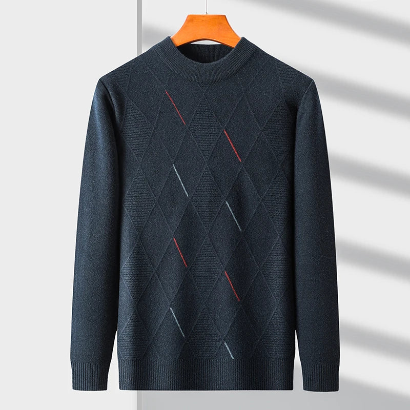 Women's 100% Merino Wool Sweater | Ultra Soft Diamond-Knit Comfort 2