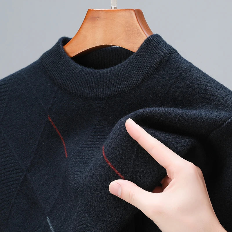 Women's 100% Merino Wool Sweater | Ultra Soft Diamond-Knit Comfort 5