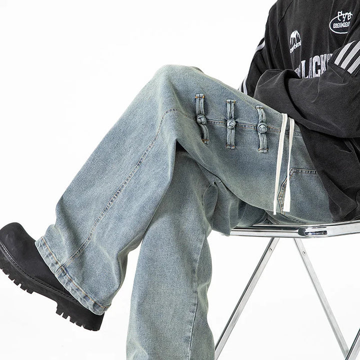 Women's Breathable Denim Wide Leg Pants | Bold Oversized Streetwear Style 2