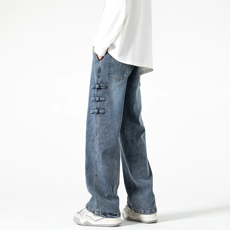 Women's Breathable Denim Wide Leg Pants | Bold Oversized Streetwear Style 3