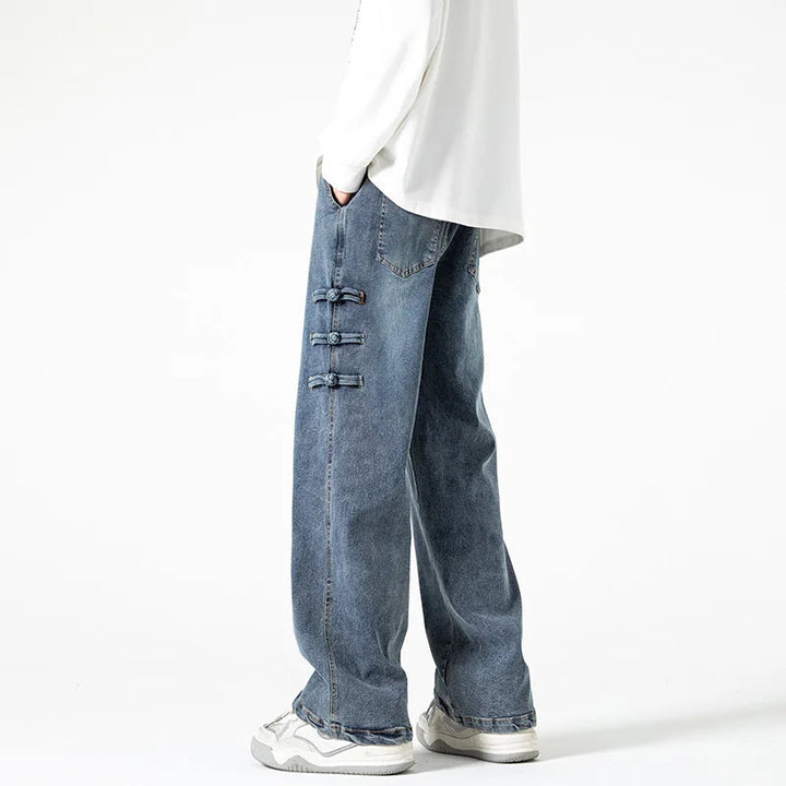 Women's Breathable Denim Wide Leg Pants | Bold Oversized Streetwear Style 3