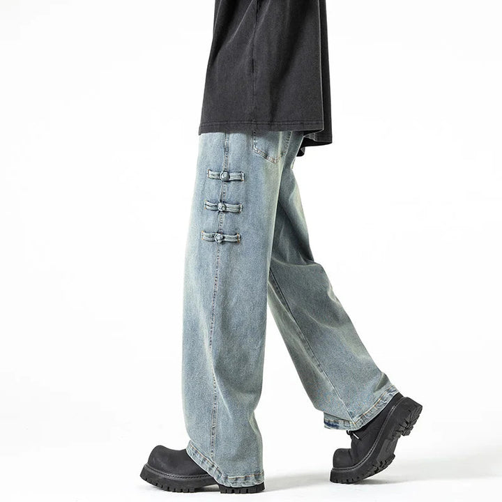 Women's Breathable Denim Wide Leg Pants | Bold Oversized Streetwear Style 4
