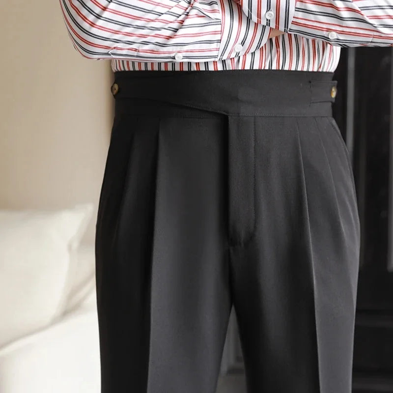 Women's Cotton-Silk Blend Plaid Pants | Tailored Lightweight Comfort Fit 2