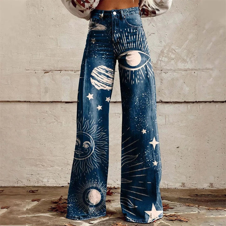 Women's Cotton Blend High-Waist Flared Jeans | Bold Modern Style Statement 3