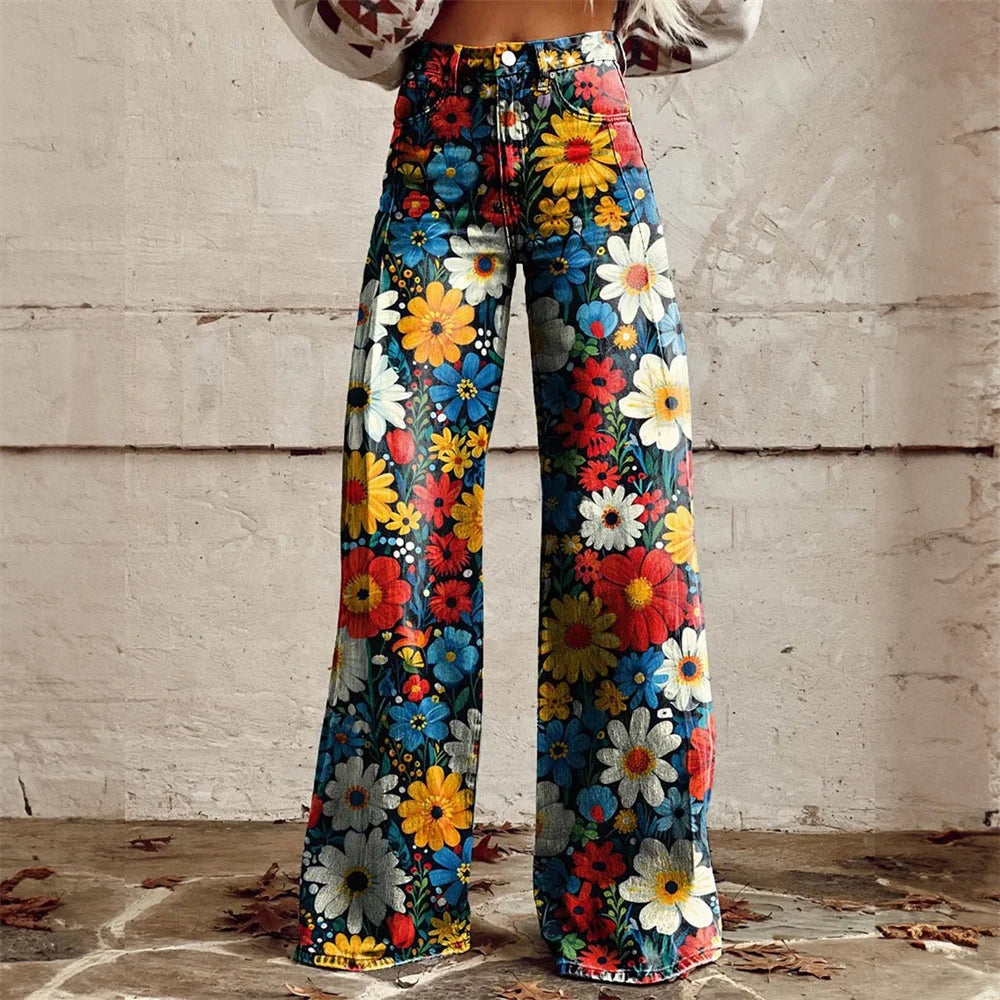 Women's Cotton Blend High-Waist Flared Jeans | Bold Modern Style Statement 4