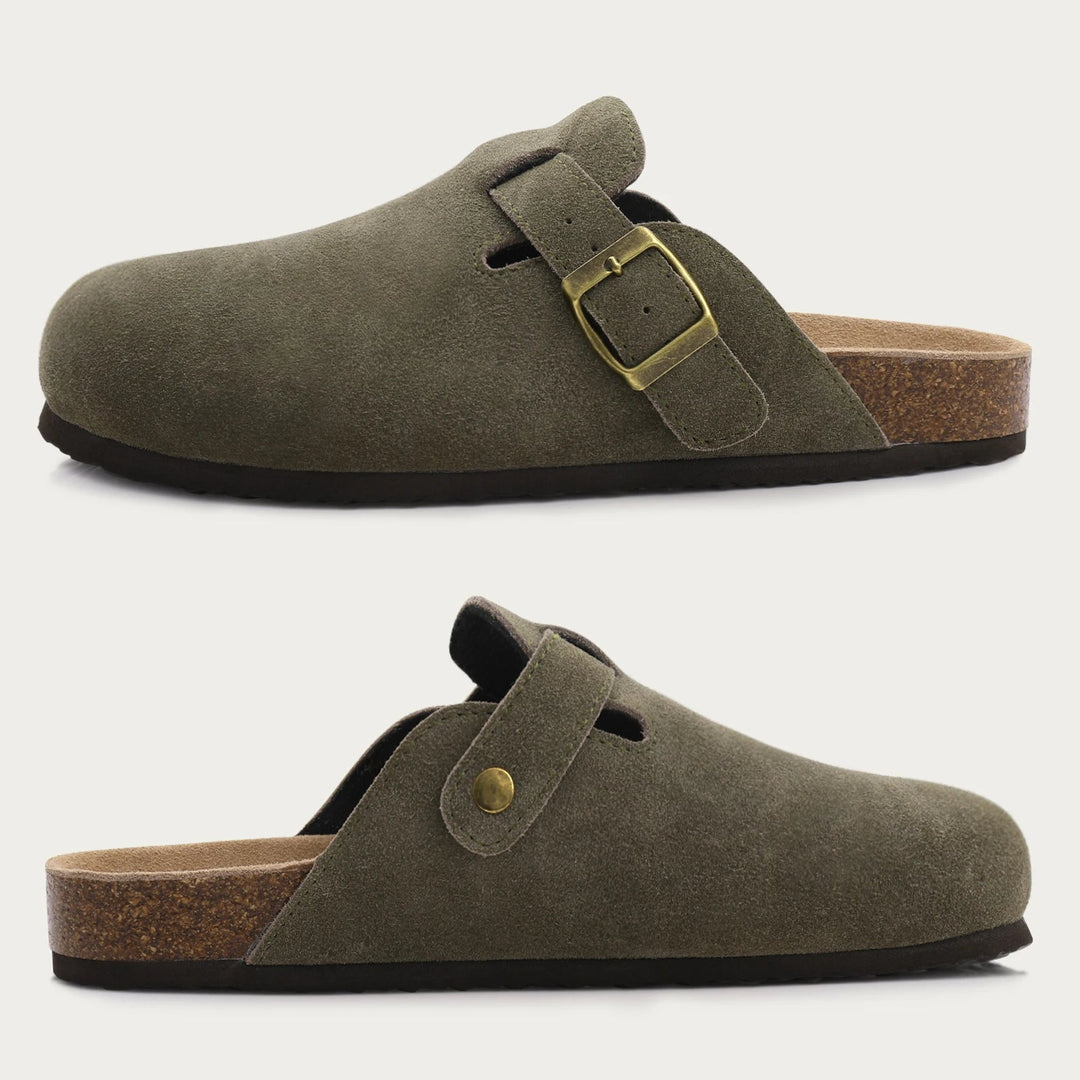 Women's Cow Suede Slip-On Mules | Elevated Softness and Breathable Comfort 2