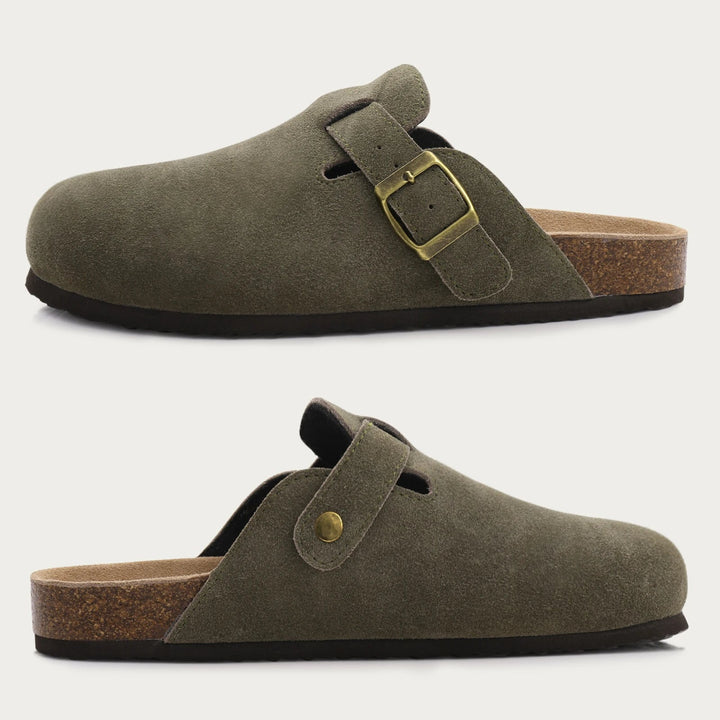 Women's Cow Suede Slip-On Mules | Elevated Softness and Breathable Comfort 2