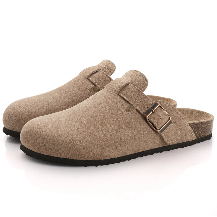 Women's Cow Suede Slip-On Mules | Elevated Softness and Breathable Comfort 4